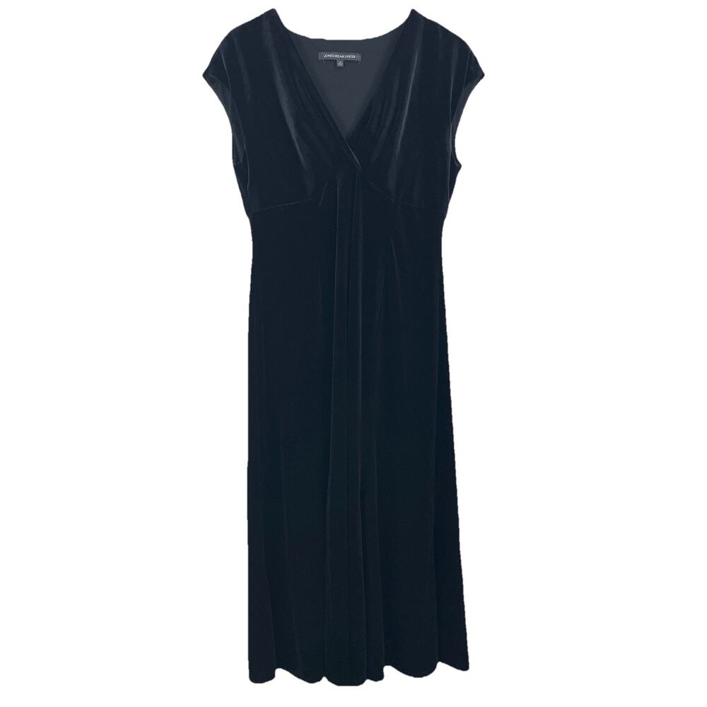 Velvet Empire Waist Maxi Dress Womens Size 10 Black Witchy Whimsigoth Vampire